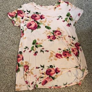 Pink blush maternity top